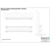 Eastbrook Rivassa Traditional 3 Column Radiator in Matt Black