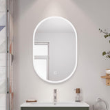 Britton Illuminated Mirror 600 x 800mm Britton Shoreditch Oblong LED Illuminated Mirror with Demister