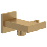 Villeroy & Boch Shower Brackets and Outlets Brushed Gold Villeroy & Boch Universal Square Wall Outlet and Hand Shower Holder