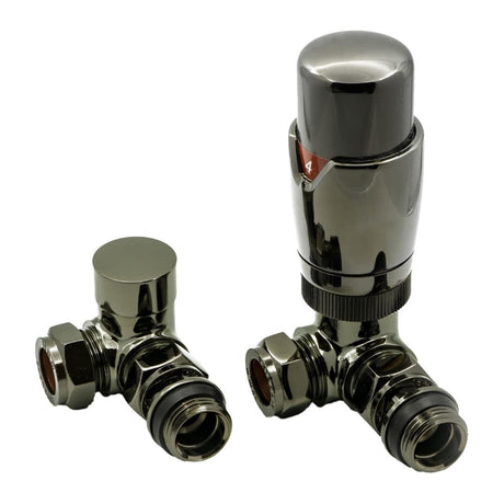 Reina Radiator Valve Oiled Bronze Reina Modal Thermostatic Corner Radiator Valves