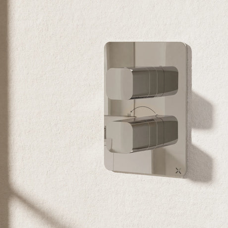 Crosswater Concealed Shower Valve Crosswater Glide II Crossbox 2 Outlet Multi-Flow Trimset in Chrome