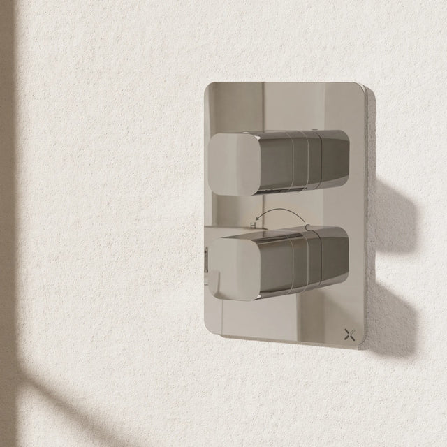 Crosswater Concealed Shower Valve Crosswater Glide II Crossbox 2 Outlet Multi-Flow Trimset in Chrome
