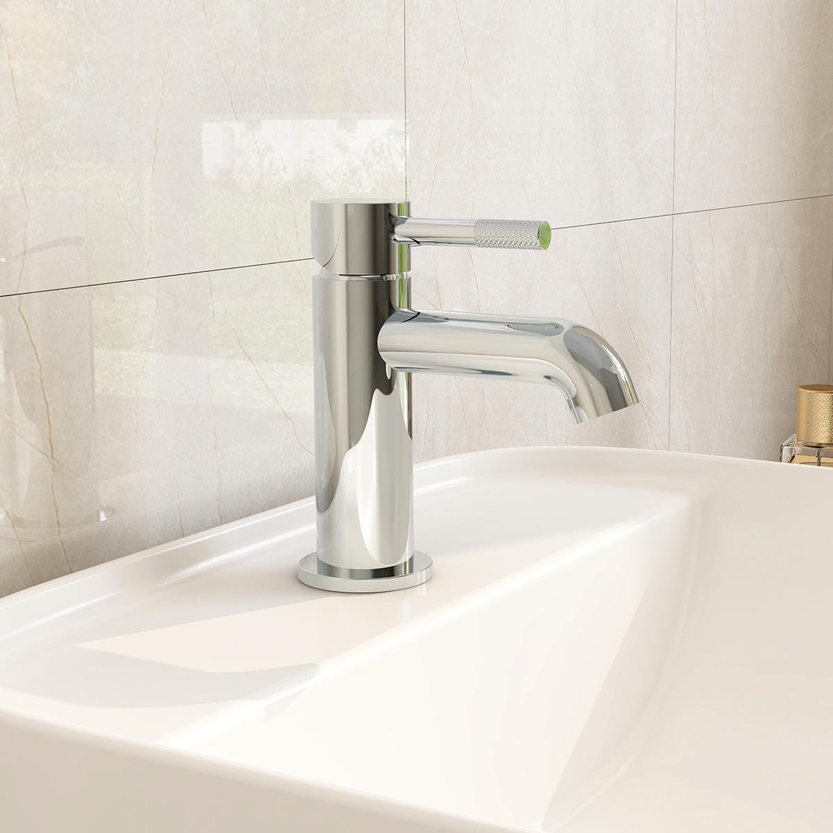 Imex Mono Basin Tap Imex Ravine Basin Mixer Tap with Universal Clicker Waste in Chrome