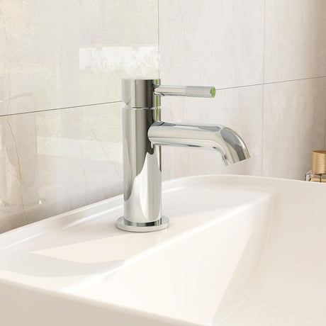 Imex Mono Basin Tap Imex Ravine Basin Mixer Tap with Universal Clicker Waste in Chrome