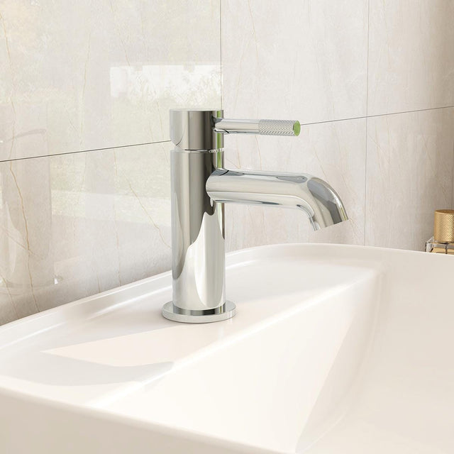 Imex Mono Basin Tap Imex Ravine Basin Mixer Tap with Universal Clicker Waste in Chrome