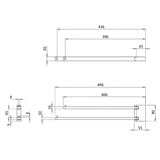 Crosswater Towel Rails and Rings Crosswater MPRO Double Swivel Towel Rail