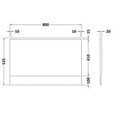 Aquarius Bathrooms Bath Panel Aquarius Urbano Standard Bath End Panel in White