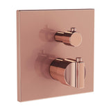 VitrA Concealed Shower Valve Soft Copper VitrA Suit Thermostatic 2-Way Bath and Shower Mixer Control Plate