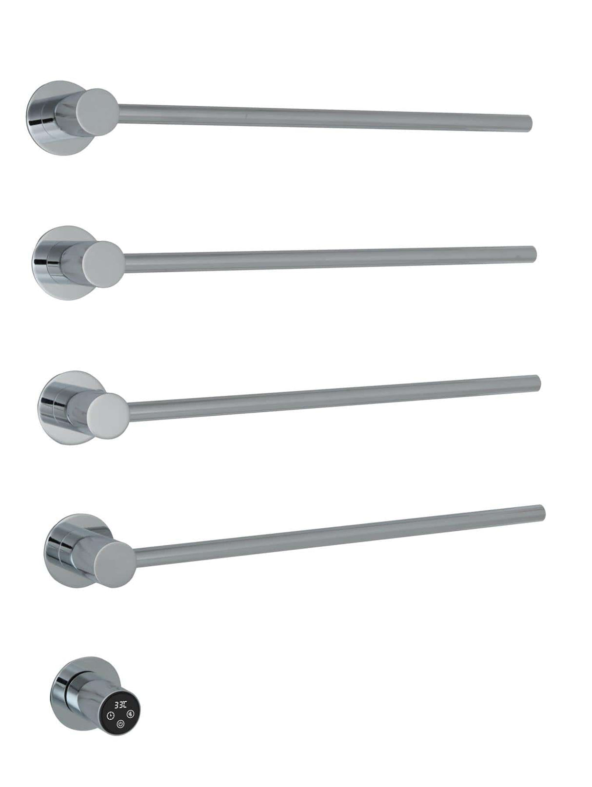 JTP Designer Towel Rail Chrome JTP Onyx Electric Designer Towel Radiator