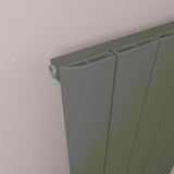 Eastbrook Panel Radiator Eastbrook Peretti Straight Vertical Aluminium Radiator in Matt Anthracite