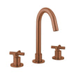 Crosswater 3 Tap Hole Basin Set Brushed Bronze Crosswater MPRO Crosshead 3 Hole Basin Mixer Tap