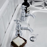 Heritage Pillar Basin Tap Chrome Heritage Hartlebury Basin Pillar Taps (Pair)