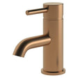 Aquarius Mono Basin Tap Aquarius Zanelli Mini Mono Basin Mixer Tap with Waste in Brushed Bronze