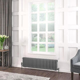 Eastbrook 300 x 1148 / Electric Only Eastbrook Rivassa Traditional 3 Column Radiator in Matt Anthracite