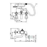 Burlington Bath Shower Mixer Burlington Guild Wall Mounted Bath Shower Mixer