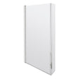 Aquarius Bathrooms Bath Screen Chrome Aquarius LevAqua L-Shaped 6mm Hinged Bath Screen with Fixed Return