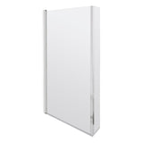 Aquarius Bathrooms Bath Screen Chrome Aquarius LevAqua L-Shaped 6mm Hinged Bath Screen with Fixed Return