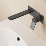 Crosswater Wall Mounted Basin Tap Slate Crosswater Glide II 2 Hole Wall Mounted Basin Mixer Tap