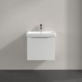 Villeroy & Boch Wall Mounted Vanity Unit White Villeroy & Boch Architectura Wall Hung Vanity Unit 550mm One Drawer with Basin