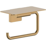 Hansgrohe Toilet Roll Holder Brushed Bronze Hansgrohe Addstoris S Toilet Roll Holder with Shelf