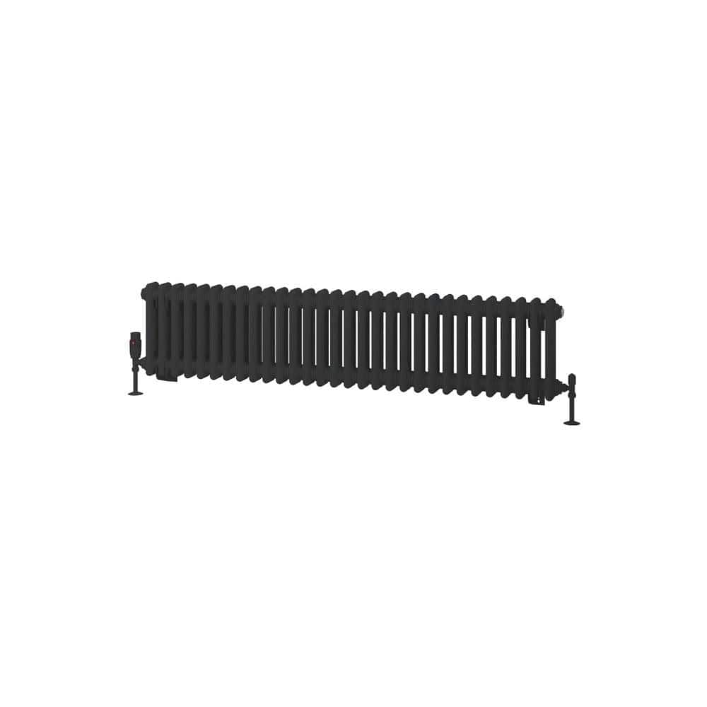 Eastbrook Rivassa Traditional 2 Column Radiator in Matt Black