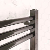 Eastbrook Ladder Rail Eastbrook Wendover Straight Heated Towel Rail in Black Gold