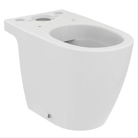 Ideal Standard Close Coupled Toilet Ideal Standard i.life Close Coupled Open Back Rimless Toilet with HydroTwist Flush and Soft Close Seat