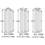 Reina Panel Radiator Reina Nika Vertical Electric Wi-Fi Enabled Panel Radiator