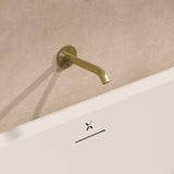 Crosswater Bath Spout Stainless Brushed Brass Effect Crosswater 3ONE6 Bath Spout