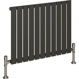 Aquarius Bathrooms Panel Radiator 600 x770mm / Anthracite Aquarius Flat Panel Single Horizontal Radiator