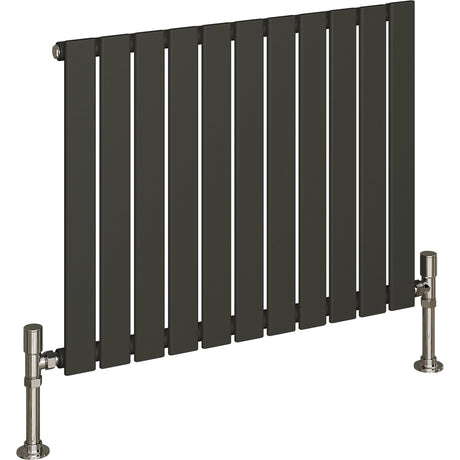 Aquarius Bathrooms Panel Radiator 600 x770mm / Anthracite Aquarius Flat Panel Single Horizontal Radiator