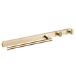 Eastbrook Towel Rails and Rings Brushed Brass Eastbrook Asti Towel Ring and Double Hook
