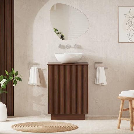 Crosswater Floor Standing Vanity Unit Royal Walnut / Colour Matched Crosswater Limit 600mm Floorstanding Vanity Unit with Worktop