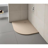 Merlyn Offset Quadrant Shower Tray Sandstone / 1000 x 800 Right Hand Merlyn Truestone Offset Quadrant Shower Tray