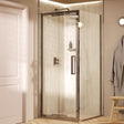 Crosswater Infold Shower Door Chrome / 2000 x 1000 Crosswater Asura 8mm Infold Shower Door