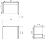 Saneux Wall Mounted Vanity Unit Saneux Hyde 550mm Wall Mounted One Drawer Vanity Unit in Matte Sage with 0 Tap Hole Basin