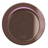 TED Concealed Shower Valve Brushed Bronze TED Togo Single Outlet Concealed Shower Valve and Digital Ring Button