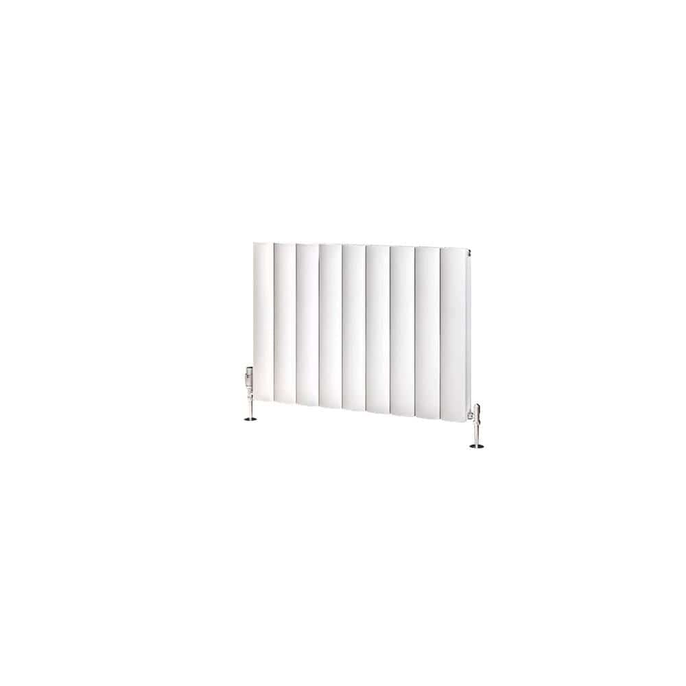 Eastbrook Panel Radiator Eastbrook Guardia Straight Horizontal Aluminium in Matt White