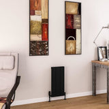 Eastbrook Charlton Vertical Aluminium Designer Radiator in Matt Black