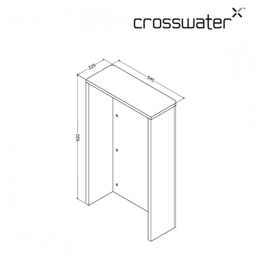 Crosswater WC Back To Wall Unit Crosswater WC Unit - 545mm Wide