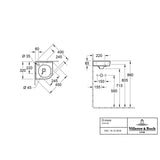 Villeroy & Boch Cloakroom Basin Villeroy & Boch O.novo 400mm Corner Cloakroom Basin in White Alpin