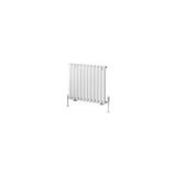 Eastbrook Panel Radiator Eastbrook Tunstall Straight Horizontal Designer Radiator in Matt White