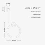 Villeroy & Boch Towel Rails and Rings Villeroy & Boch Elements - Tender Towel Ring