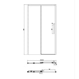 Crosswater Sliding Shower Door Crosswater Asura 8mm Sliding Shower Door