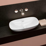 Villeroy & Boch Countertop Basin Villeroy & Boch Loop & Friends Curved Rectangular 560mm Countertop Basin (with Overflow) in White Alpin