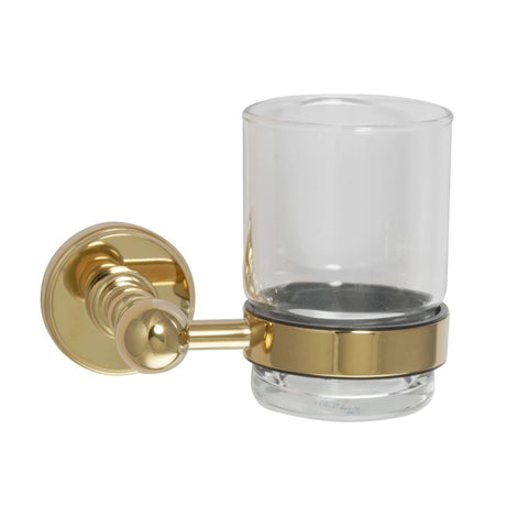 JTP Toothbrush Holder Polished Gold JTP Grosvenor Tumbler and Holder