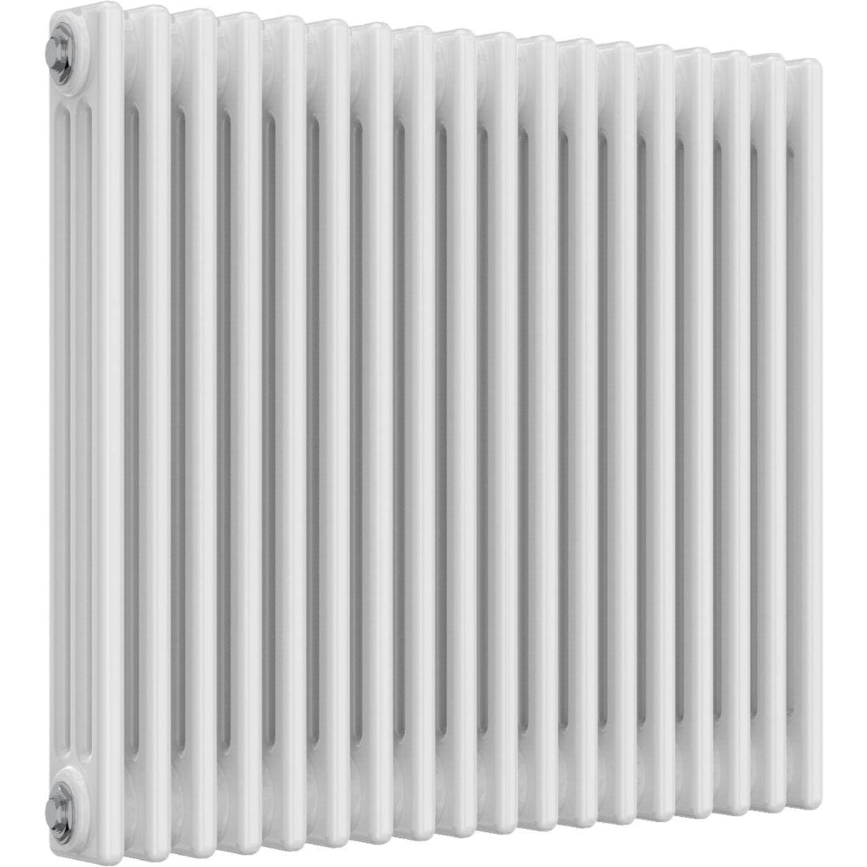 Aquarius Bathrooms Column Radiator 750mm x 830mm Aquarius Foundry Horizontal 3 Column Radiator in White