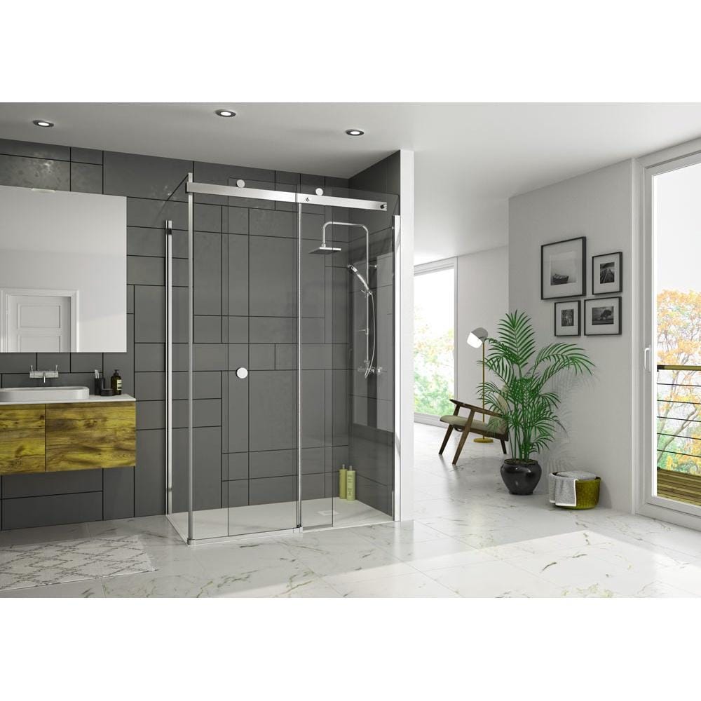 Merlyn Slding Shower Door Merlyn Series 10 Sliding Shower Shower Door in Chrome