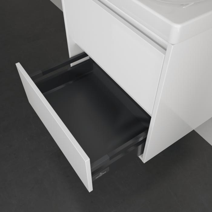 Villeroy & Boch Wall Mounted Vanity Unit Villeroy & Boch Skyla Wall Mounted 600mm Two Drawer Vanity Unit with Basin