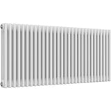Aquarius Bathrooms Column Radiator 600mm x 1370mm Aquarius Foundry Horizontal 3 Column Radiator in White